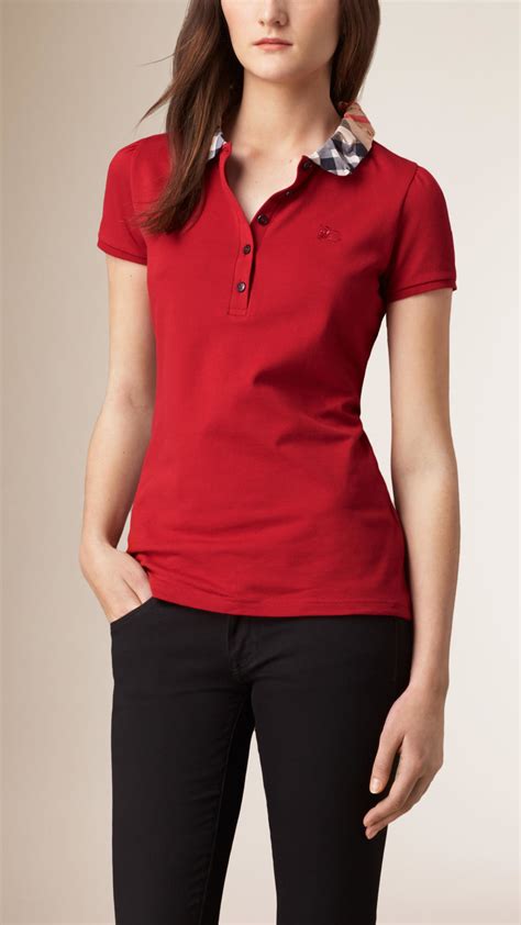 burberry collared shirt women logo|burberry shirt discount.